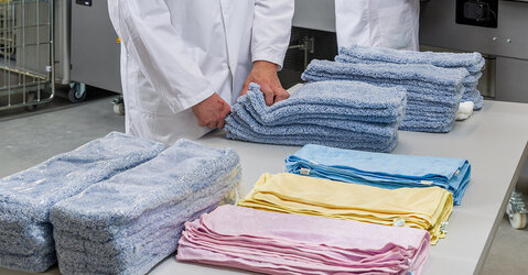 Saubere Möppe werden gefallen und verpackt