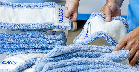 Saubere Mappe werden gefalten